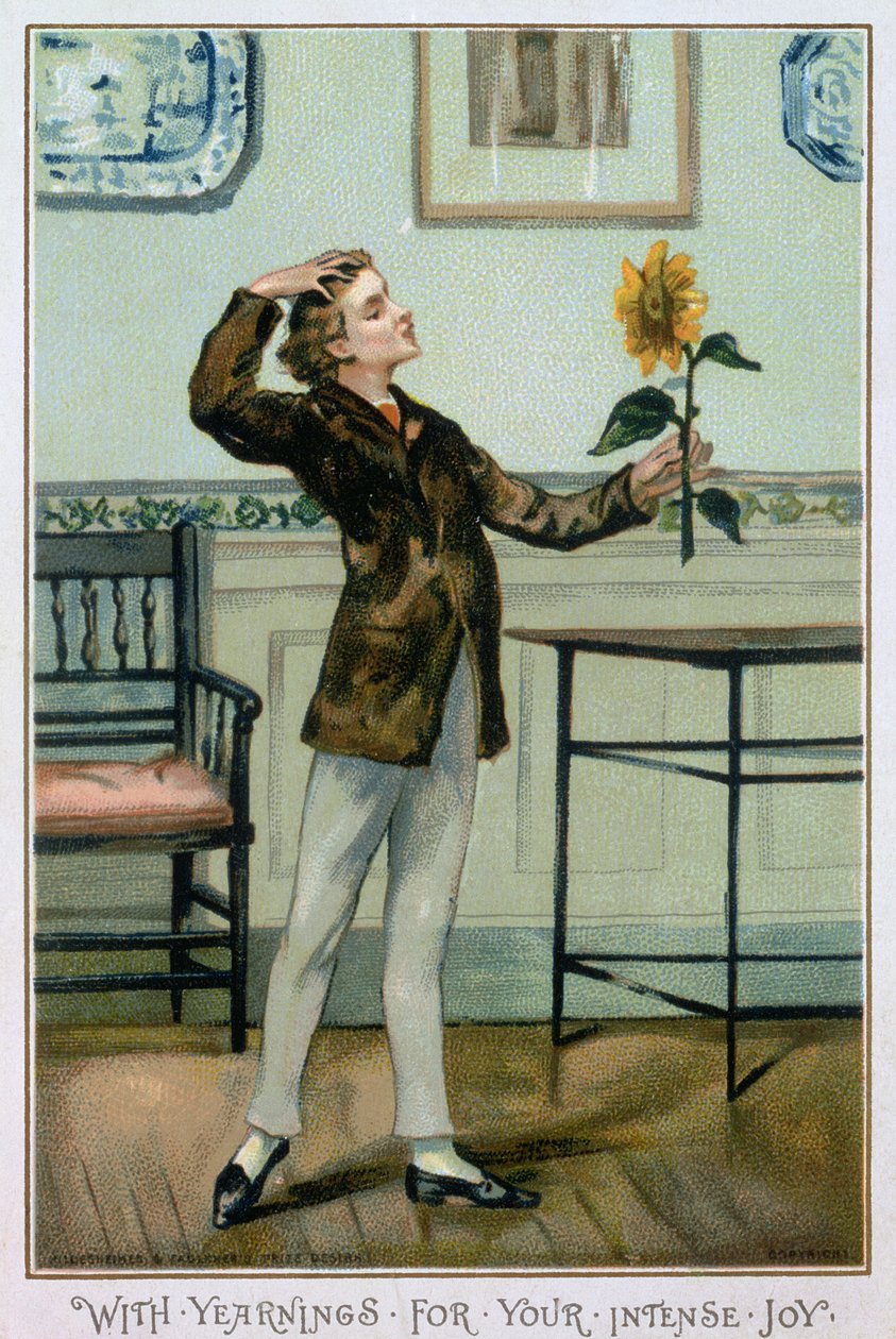 Mit Sehnsucht nach deiner intensiven Freude, viktorianische Weihnachtskarte, veröffentlicht von Hildesheimer und Faulkner, London, ca. 1880 von Albert Jnr. Ludovici
