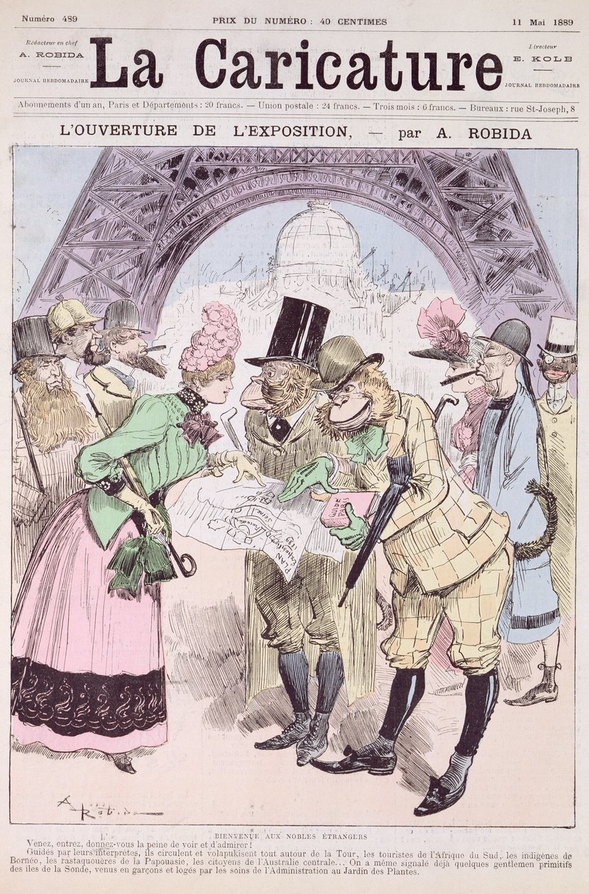 Die Eröffnung der Weltausstellung von 1889, aus 