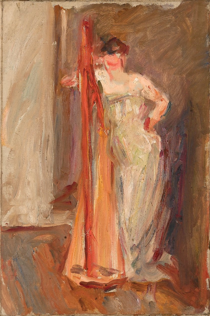 Femme à la harpe, ca. 1905 von Albert de Belleroche