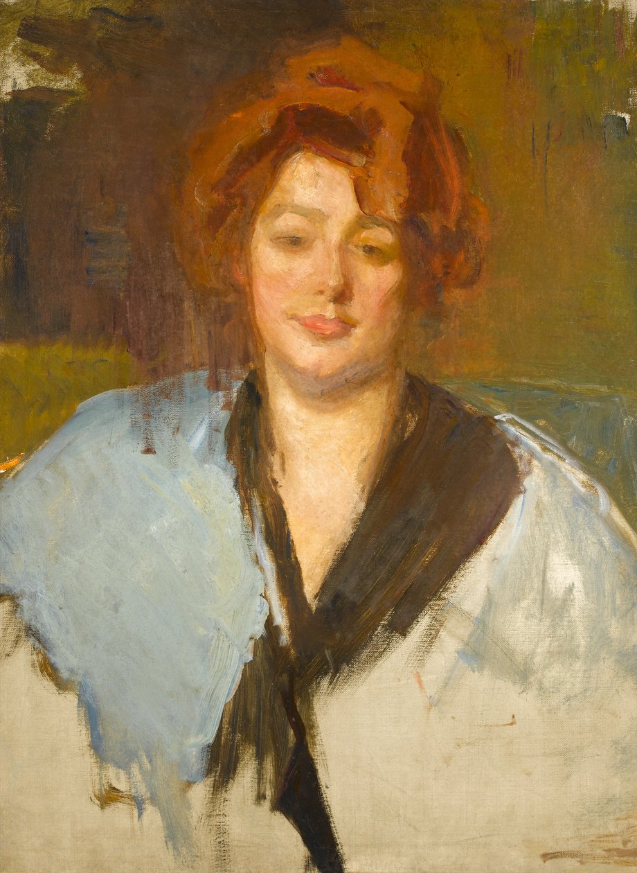Porträt, wahrscheinlich von Alice Millbank, der Mutter des Künstlers von Albert de Belleroche