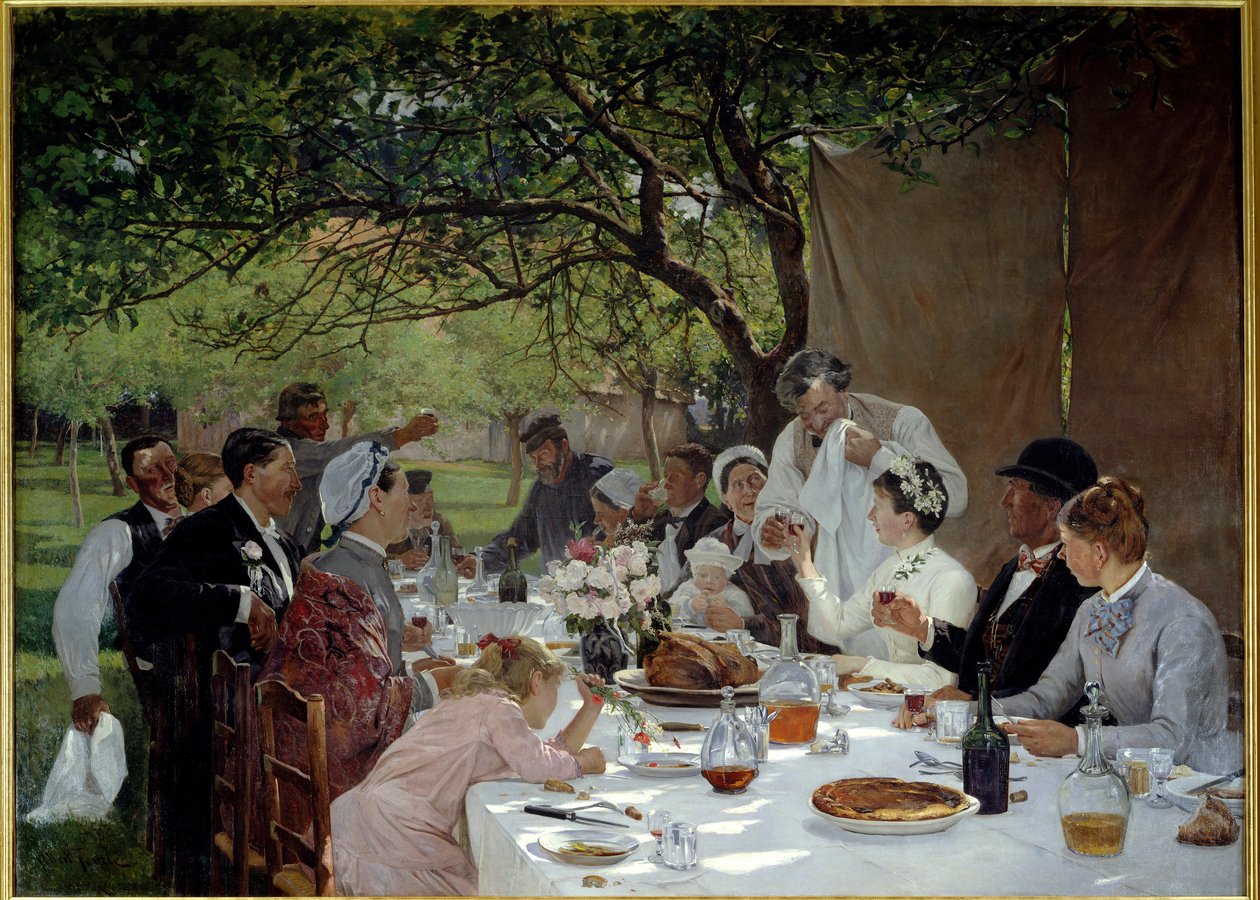 Hochzeitsmahl in Yport von Albert Auguste Fourie