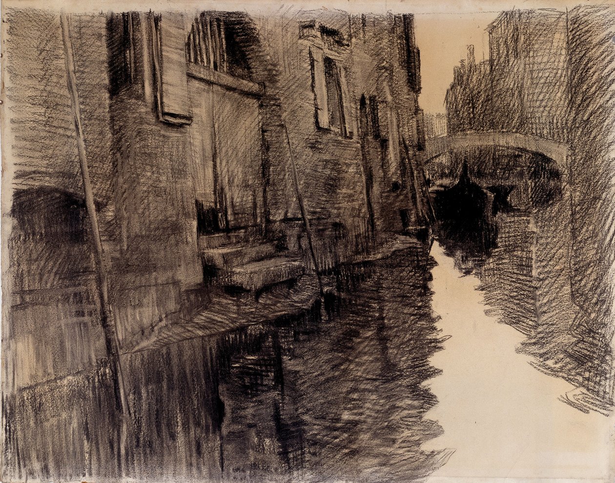 Ponte San Francesco in Venedig von Albert Baertsoen