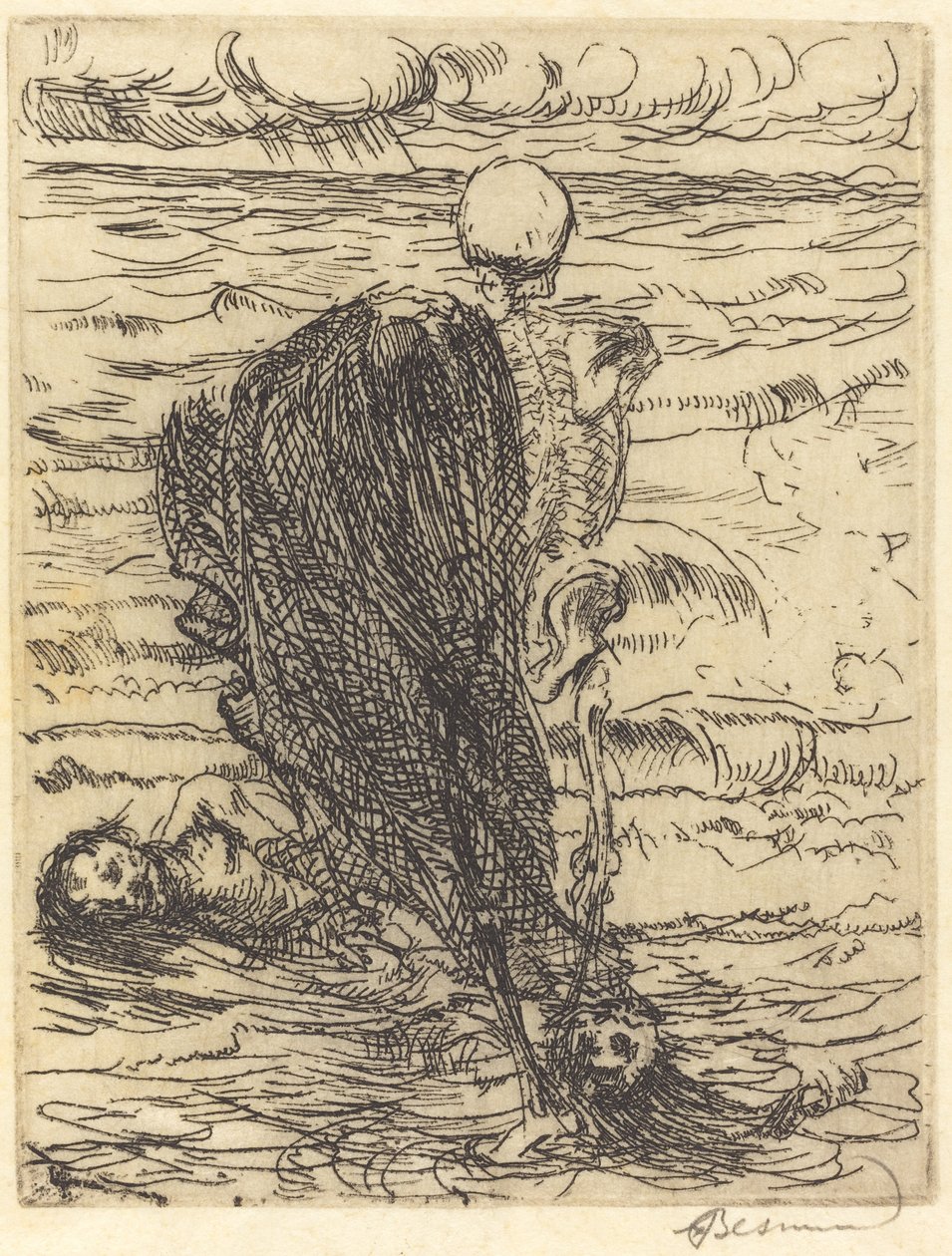 Netzwerfen von Albert Besnard