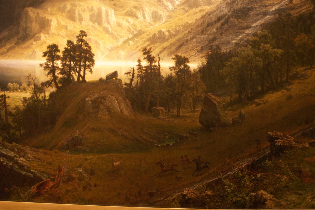 Ein Sturm in den Rocky Mountains, Mt. Rosalie von Albert Bierstadt