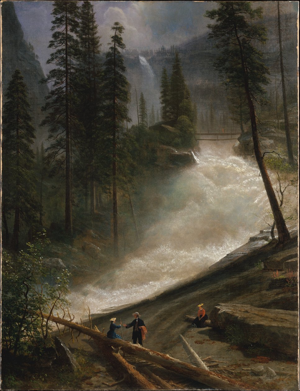 Nevada Falls, Yosemite von Albert Bierstadt