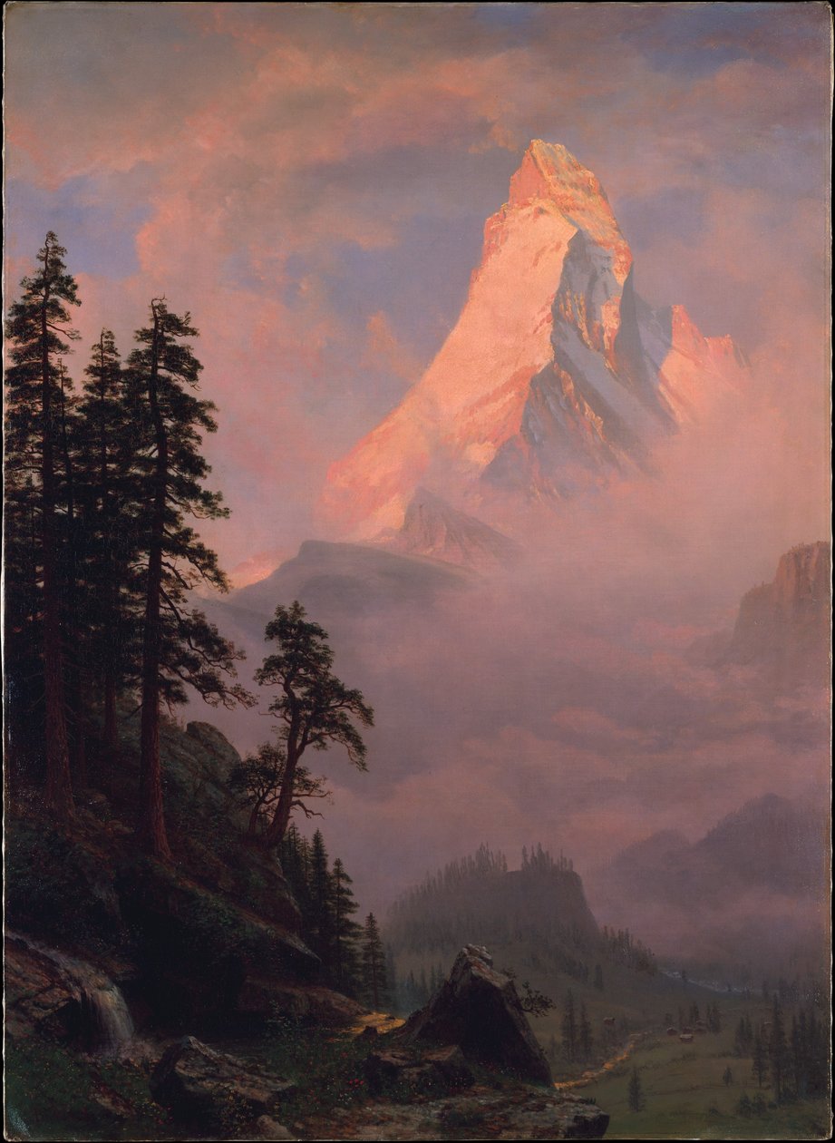 Sonnenaufgang am Matterhorn von Albert Bierstadt