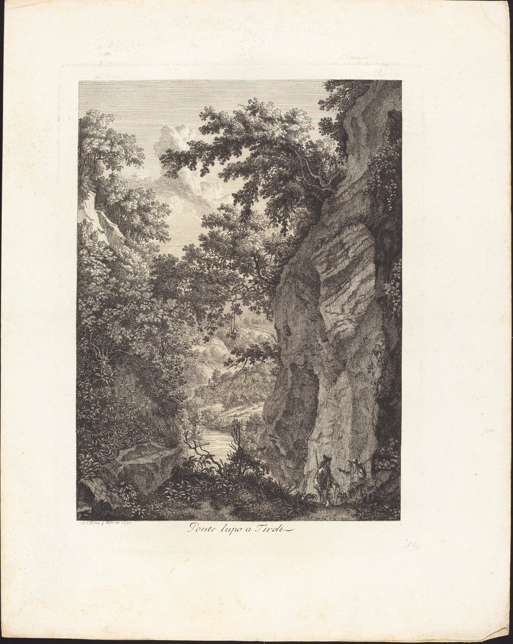 Ponte Lupo in Tivoli von Albert Christoph Dies