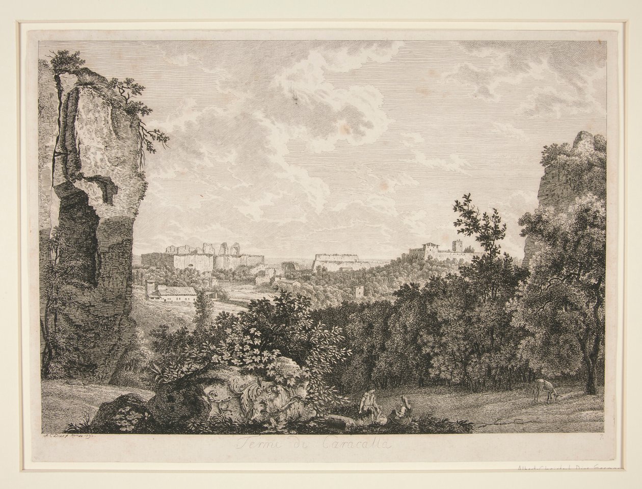 Die Caracalla-Thermen, Rom von Albert Christoph Dies