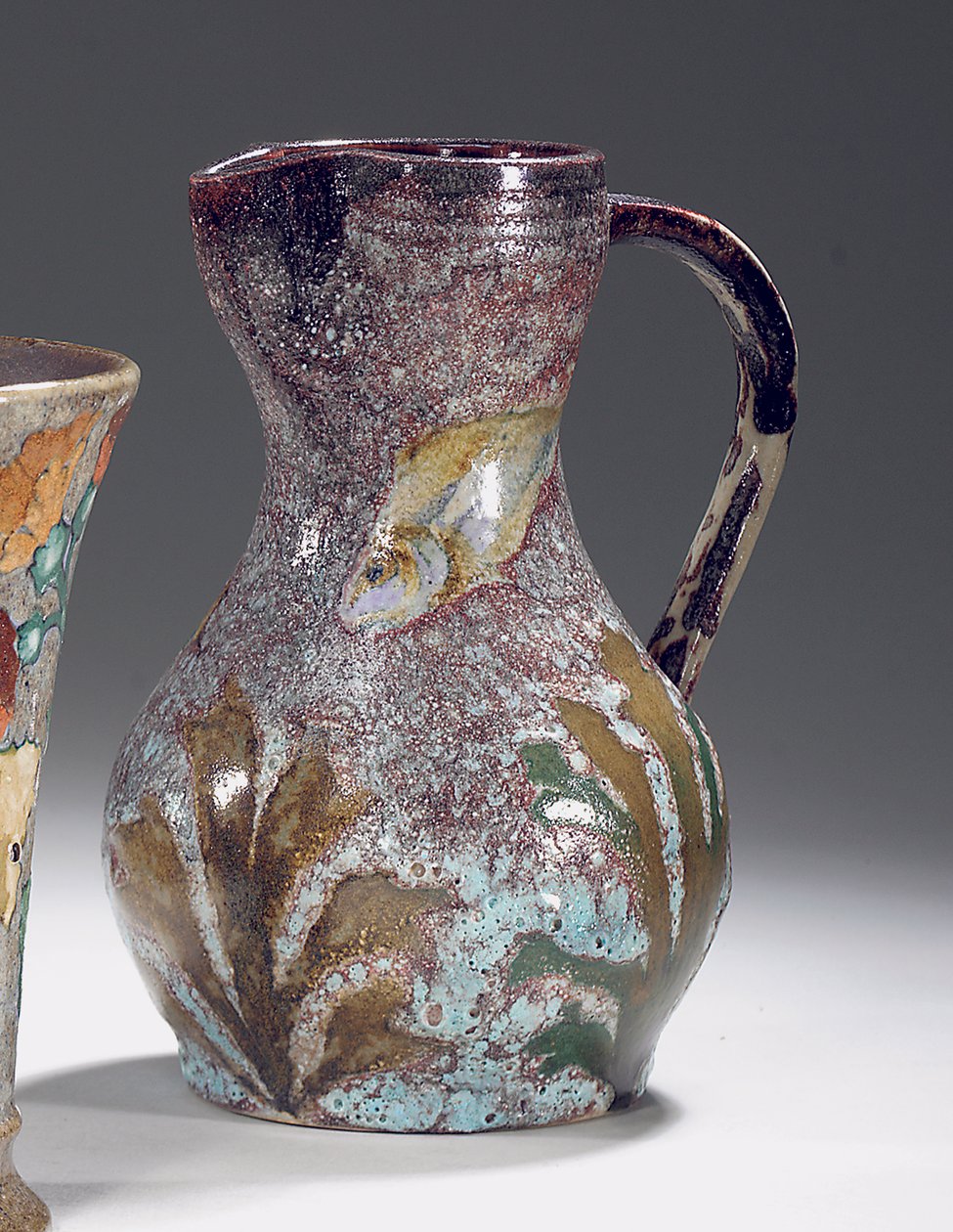 Aquatischer Krug, hergestellt von Sevres, ca. 1900 von Albert Dammouse