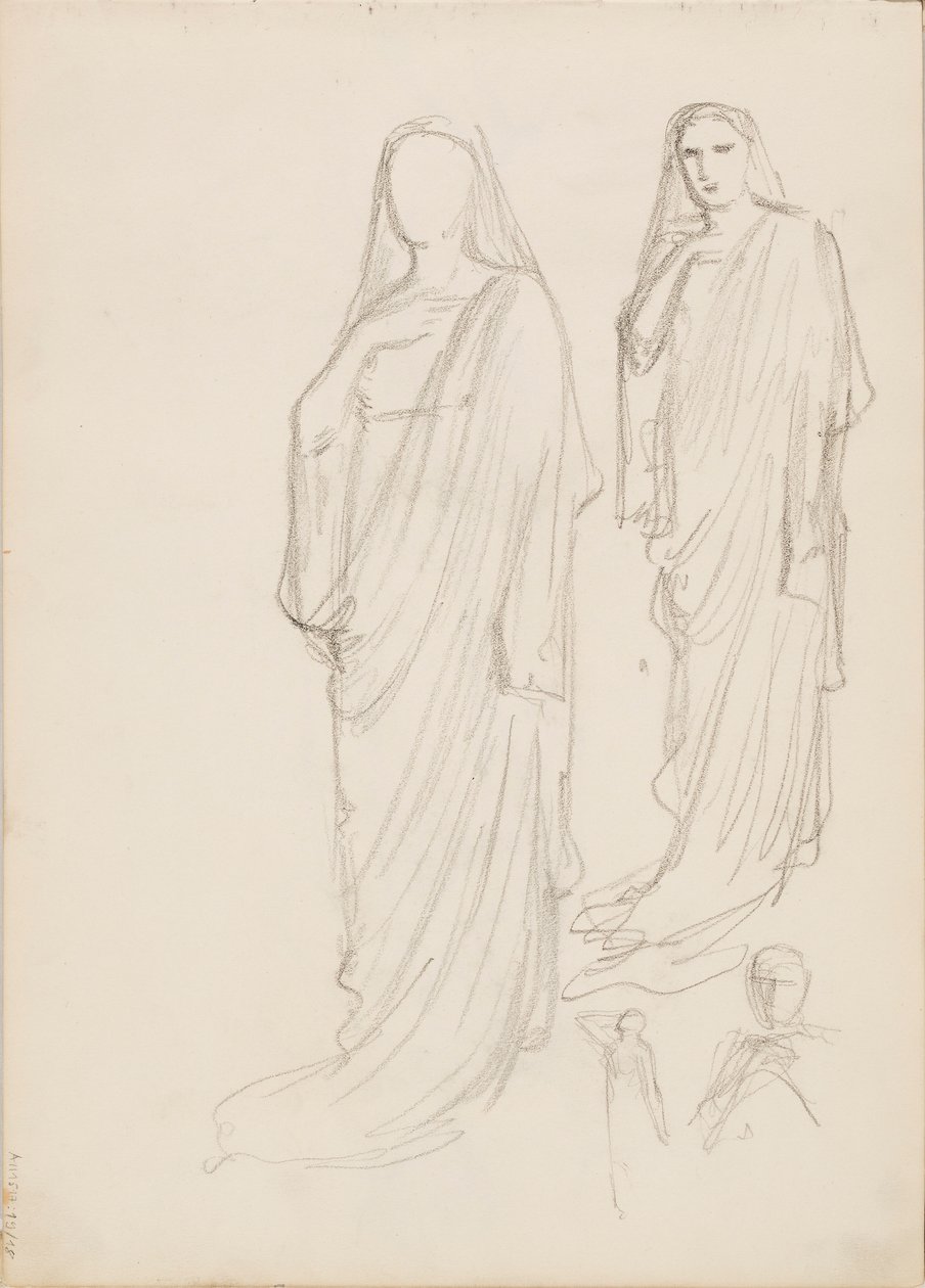 Aino Ackté als Alcestis, Skizze von Albert Edelfelt