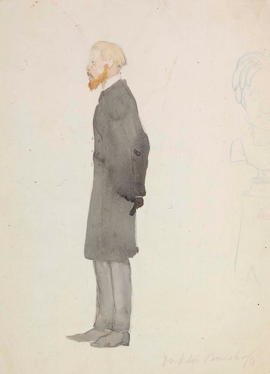 Karikatur von Doktor Buistroff von Albert Edelfelt
