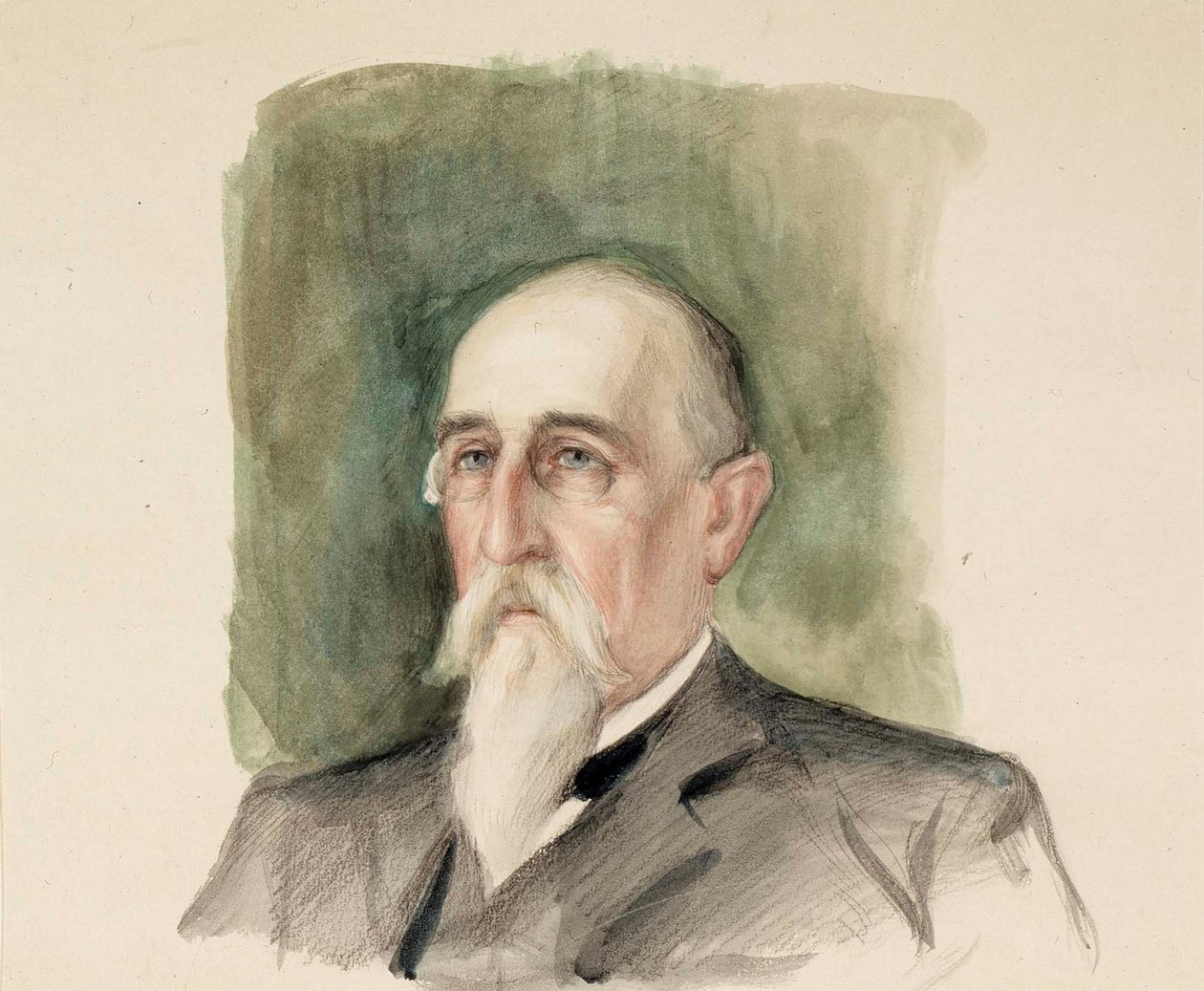 Leo Mechelin, Porträtstudie von Albert Edelfelt