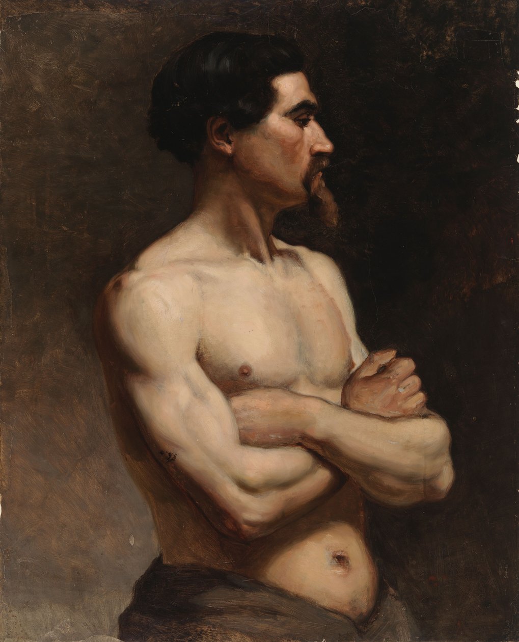Männliches Modell, Akademiestudie von Albert Edelfelt