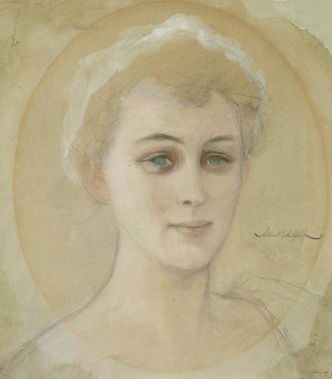Porträtstudie der Baronin Naomi (Emi) de la Chapelle von Albert Edelfelt