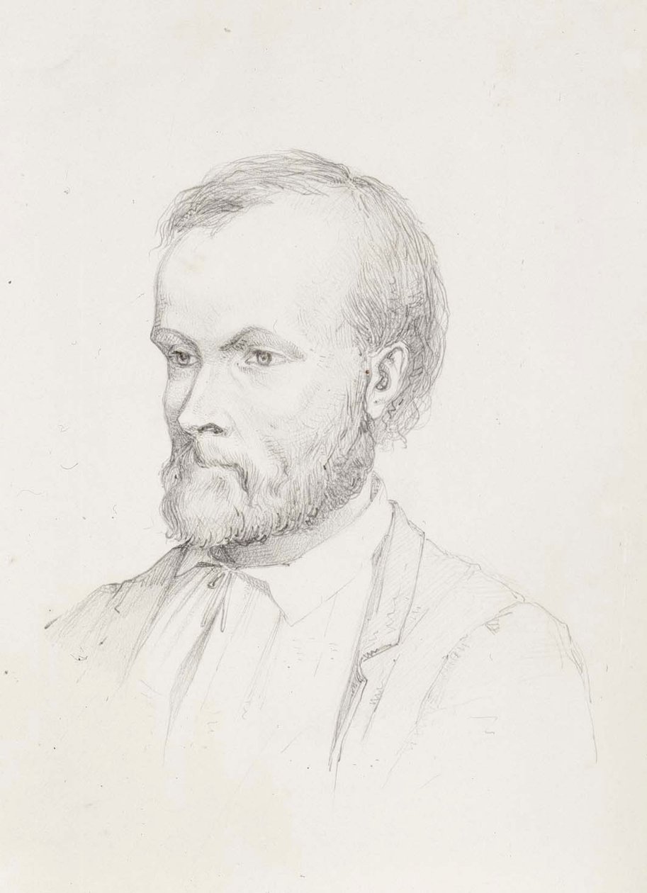Porträt von Aleksis Kivi von Albert Edelfelt