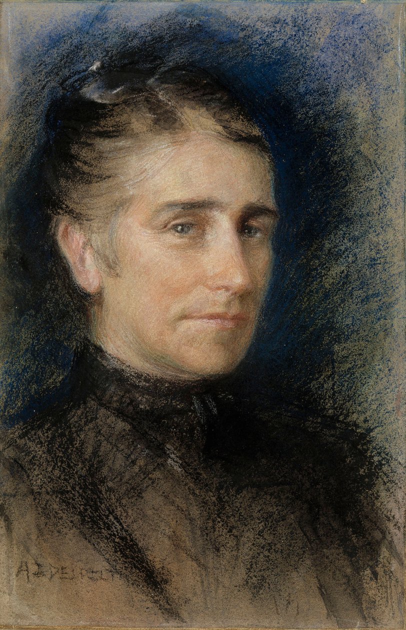 Porträt von Frau Emilie Krohn von Albert Edelfelt