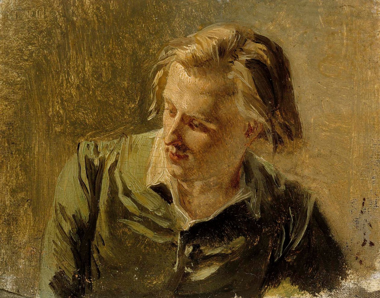 Porträt eines jungen Mannes von Albert Edelfelt
