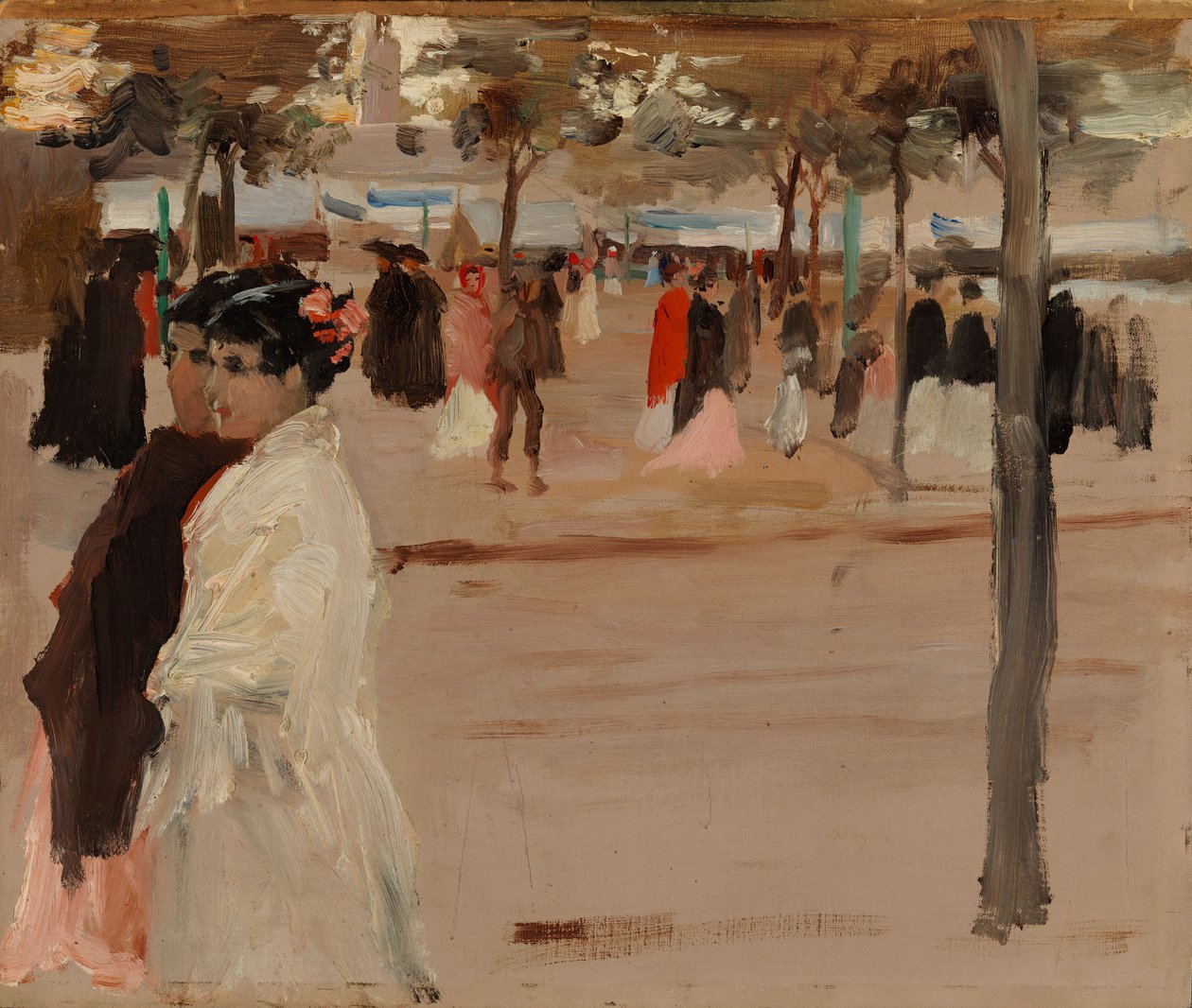 Studie für die Uferstraße, Sevilla von Albert Edelfelt