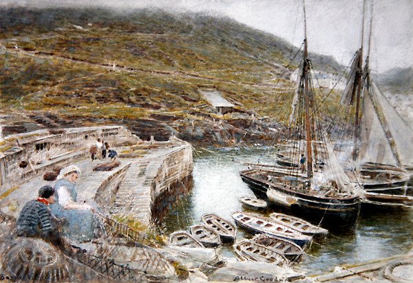 Boscastle von Albert Goodwin