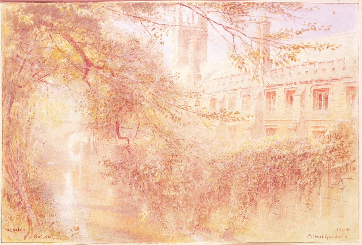 Magdalen College, Oxford, 1904 von Albert Goodwin