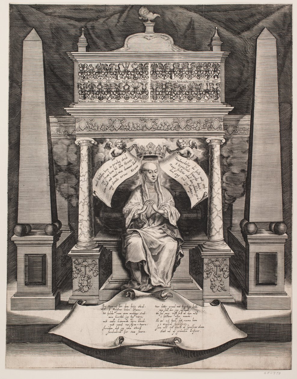 Elisabeth Lunge. Gedenkblatt von Albert Haelwegh