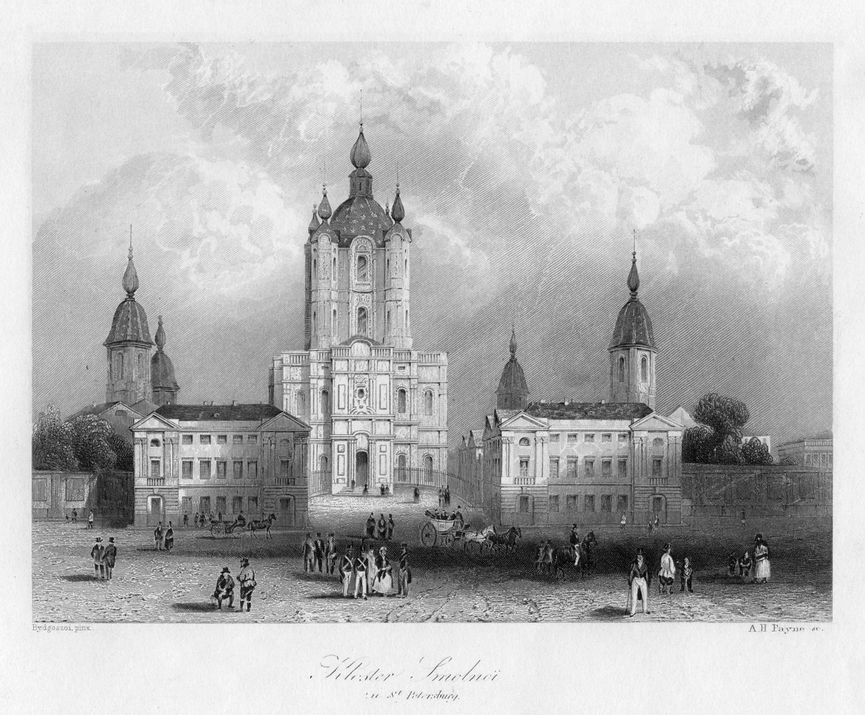 Kloster Smolnoi, bei St. Petersburg, Russland, um 1840 von Albert Henry Payne