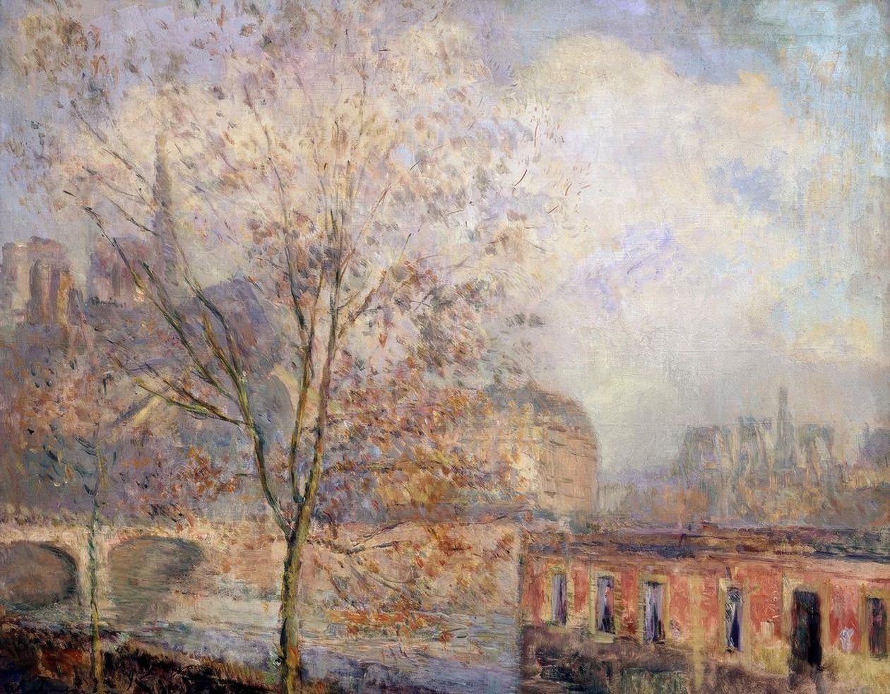 Unsere Liebe Frau von Paris im Herbst – 19./20. Jahrhundert – Französischer Impressionismus von Albert Lebourg