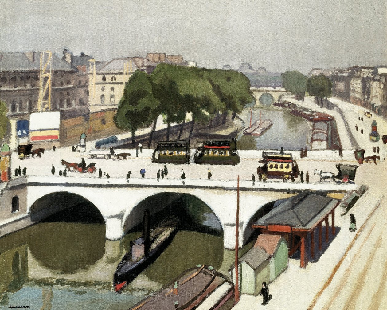 Die Pont Saint Michel in Paris. Gemälde von Albert Marquet (1875-1947) von Albert Marquet