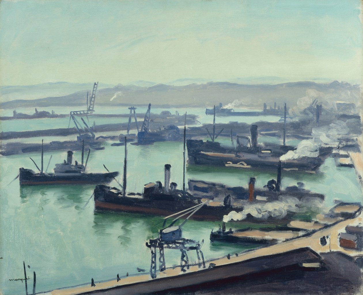 Der Hafen von Algier von Albert Marquet