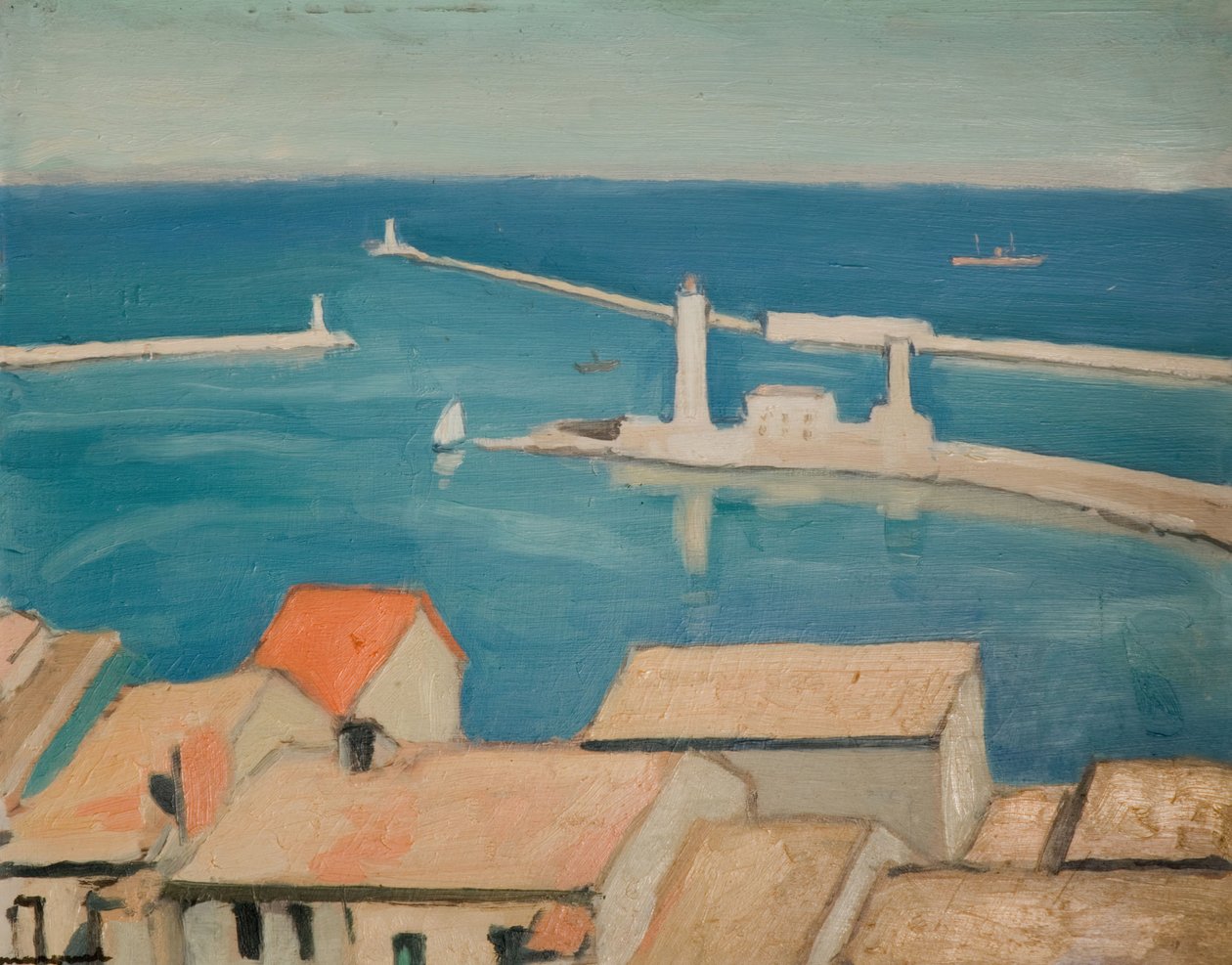 Der Hafen von Cette, Marseille, 1924 von Albert Marquet