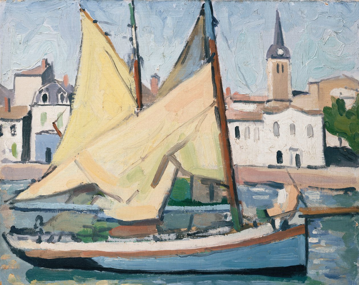 Die Yacht und die Kirche, La Chaume von Albert Marquet