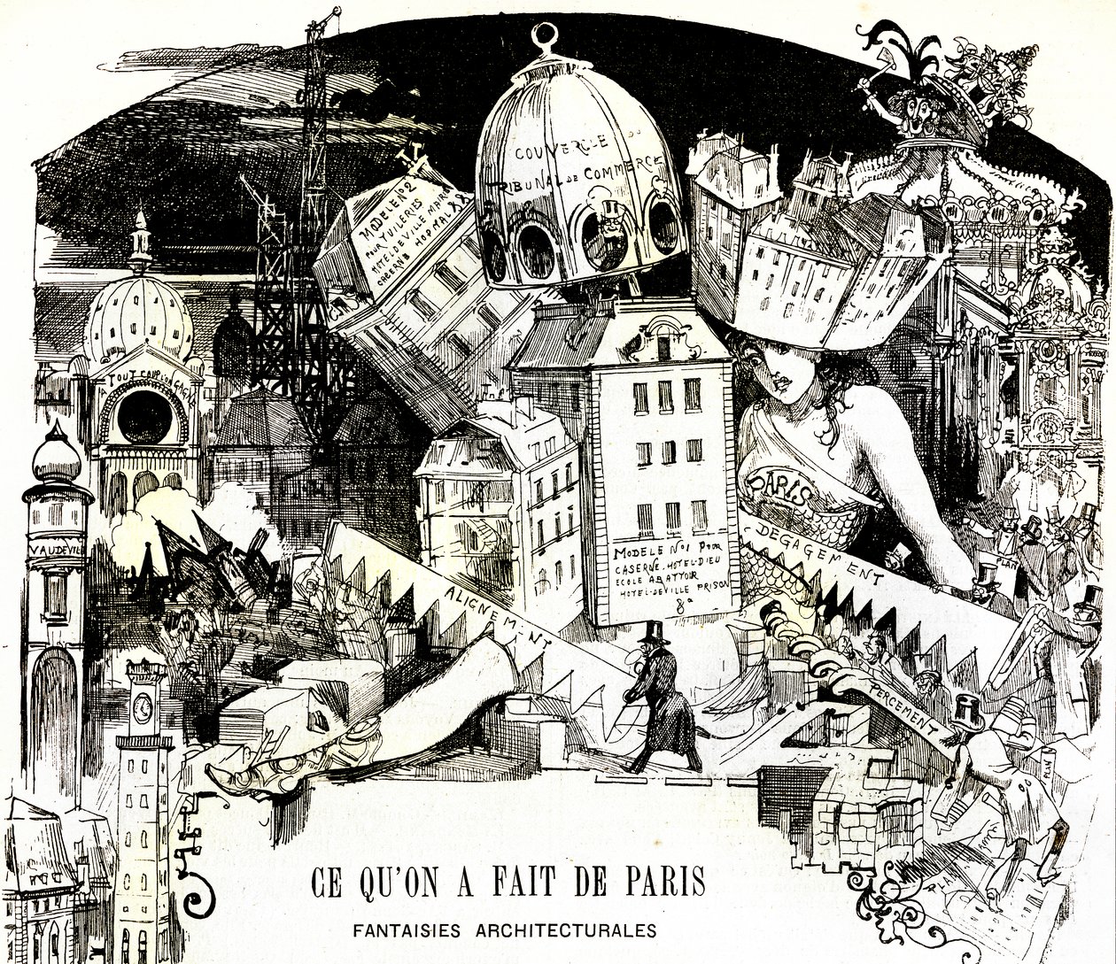 « Ce qu’on a fait de Paris, fantaisies architecturales » von Albert Robida