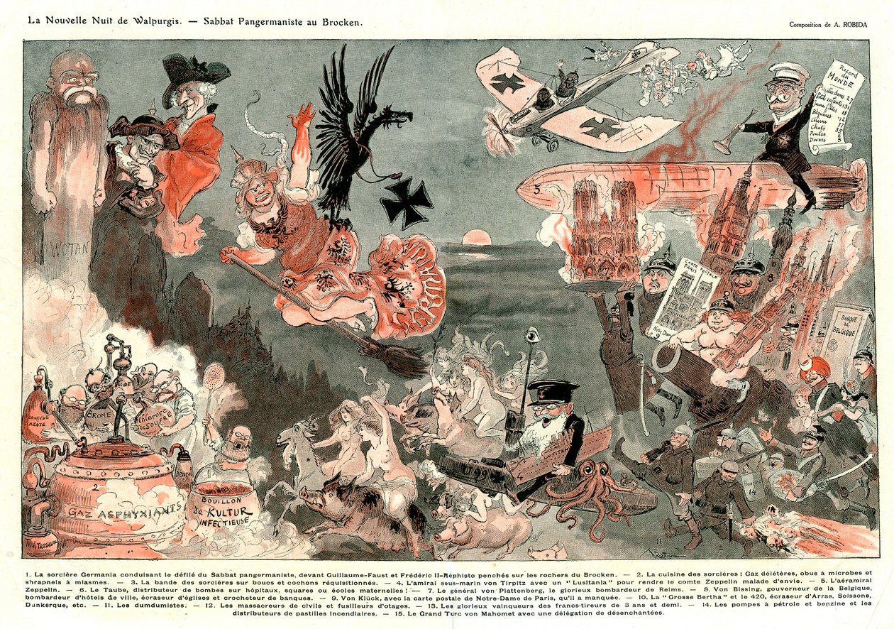 Die neue Walpurgisnacht: Germanisches Sabbat auf dem Brocken von Albert Robida