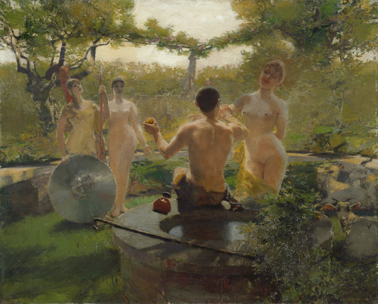 Das Urteil des Paris von Albert von Keller