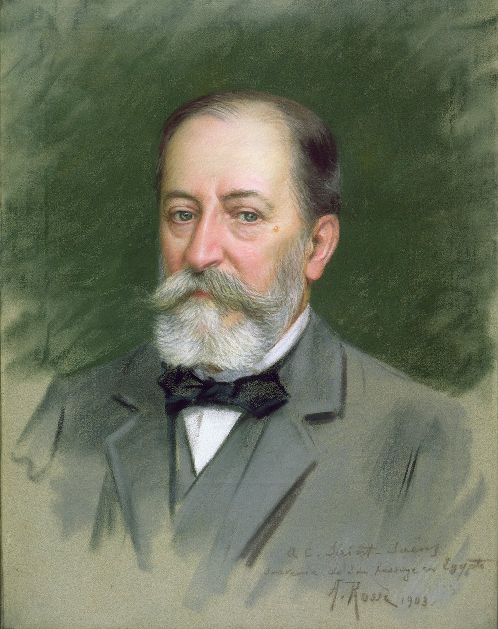 Porträt von Camille Saint-Saens (1835-1921) 1903 von Alberto Rossi