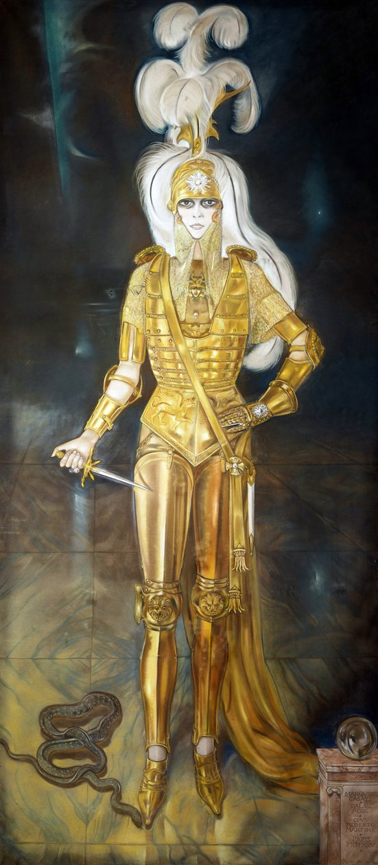 Die Marchesa Casati als Cesare Borgia von Alberto Martini