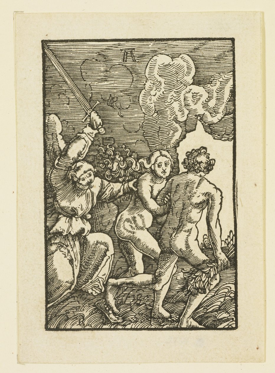 Adam und Eva aus dem Paradies vertrieben von Albrecht Altdorfer