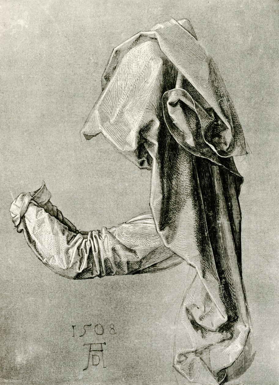 Draperiestudie für einen Apostel von Albrecht Dürer
