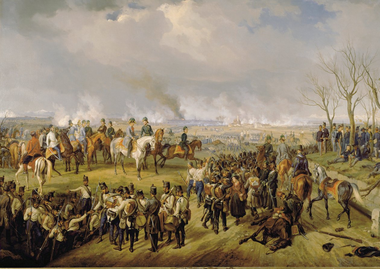 Feldmarschall Radetzky während der Schlacht von Novara von Albrecht Adam