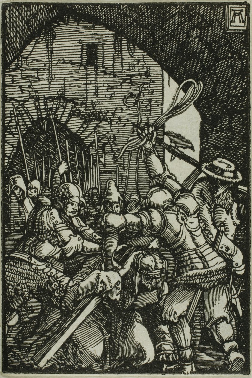 Das Tragen des Kreuzes, aus Der Fall und die Erlösung des Menschen von Albrecht Altdorfer
