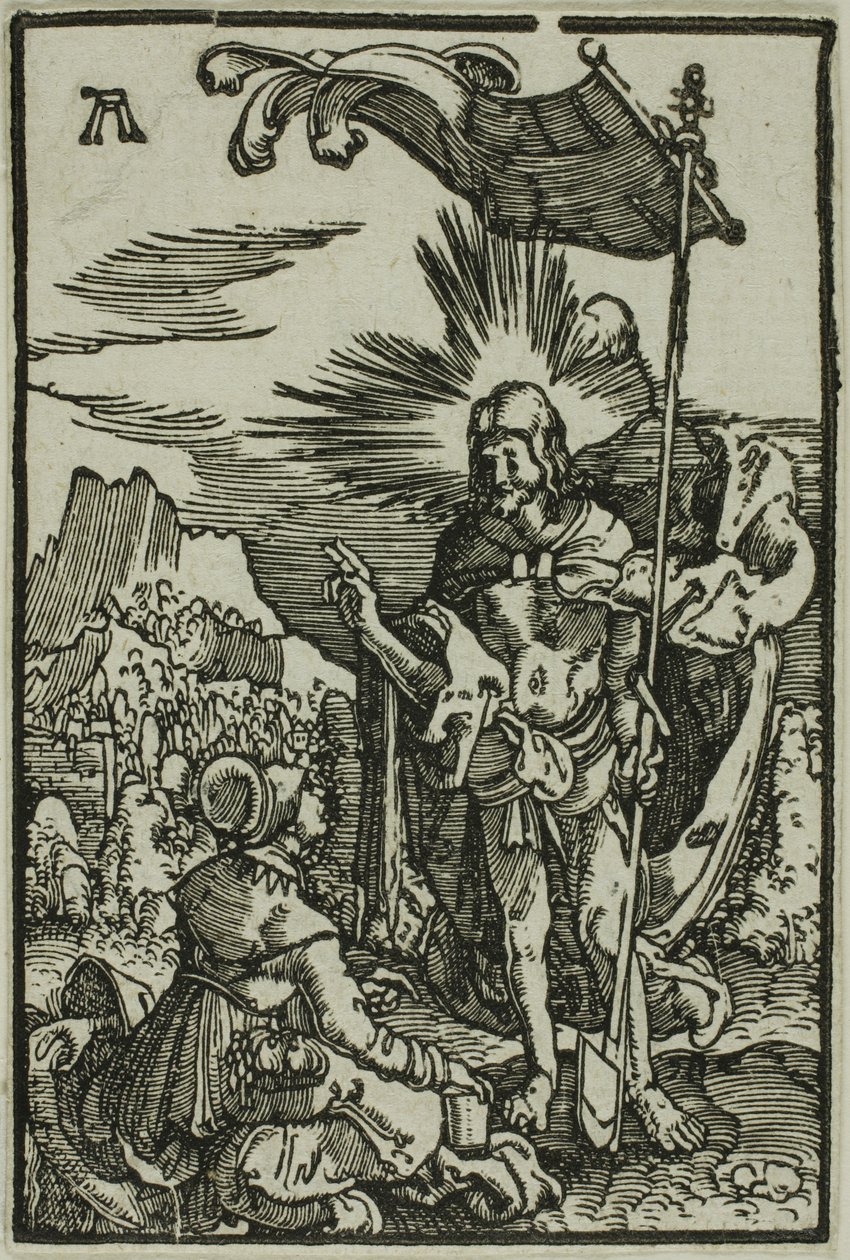 Christus erscheint der Magdalena, aus Der Fall und die Erlösung des Menschen von Albrecht Altdorfer