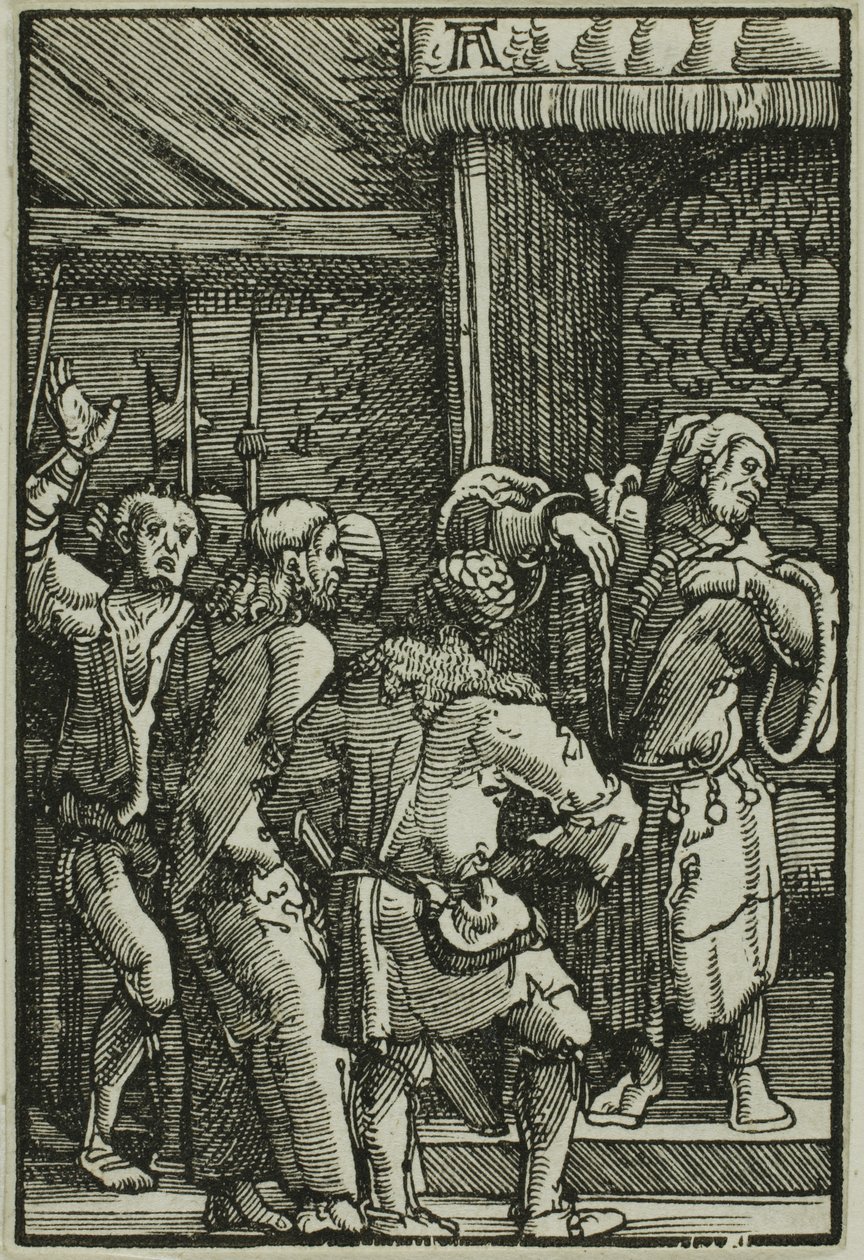Christus vor Kaiphas, aus Der Fall und die Erlösung des Menschen von Albrecht Altdorfer