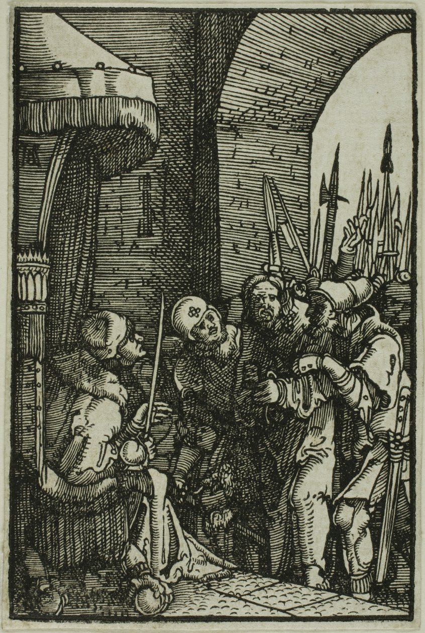 Christus vor Pilatus, aus Der Fall und die Erlösung des Menschen von Albrecht Altdorfer