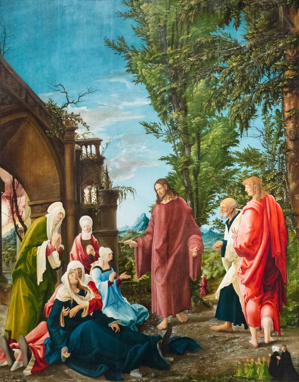Christus verabschiedet sich von seiner Mutter, um 1520 von Albrecht Altdorfer