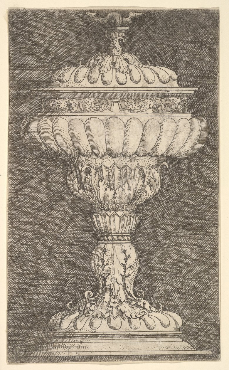 Bedeckter Kelch mit geflügelter Kugel oben von Albrecht Altdorfer