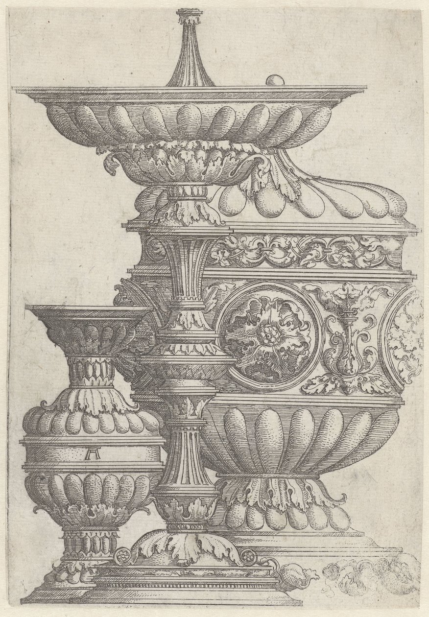 Drei verzierte Pokale von Albrecht Altdorfer
