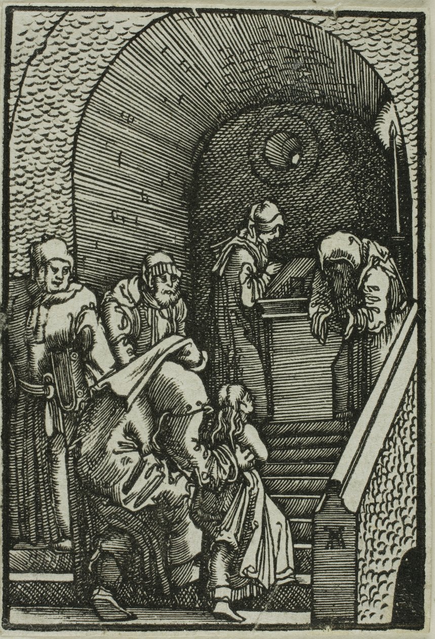 Darstellung der Jungfrau, aus Der Fall und die Erlösung des Menschen von Albrecht Altdorfer