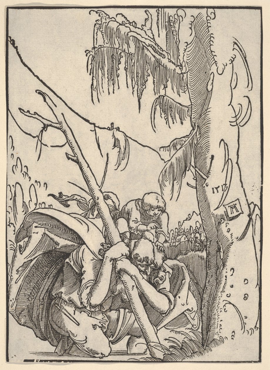 Der heilige Christophorus trägt das Christuskind von Albrecht Altdorfer