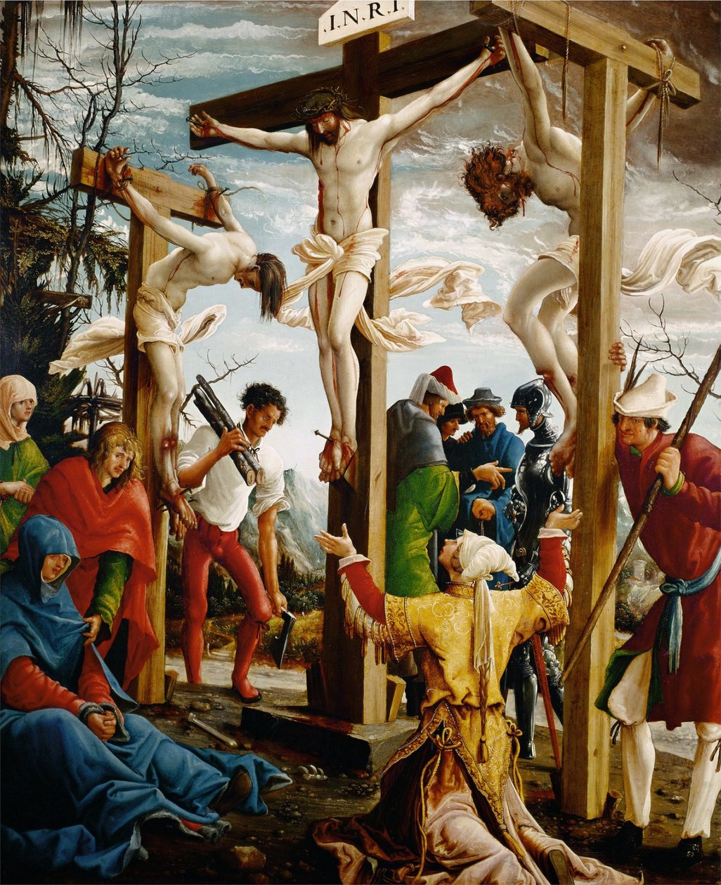 Sebastian Altar, rechter Innenflügel, Kreuzigung von Albrecht Altdorfer