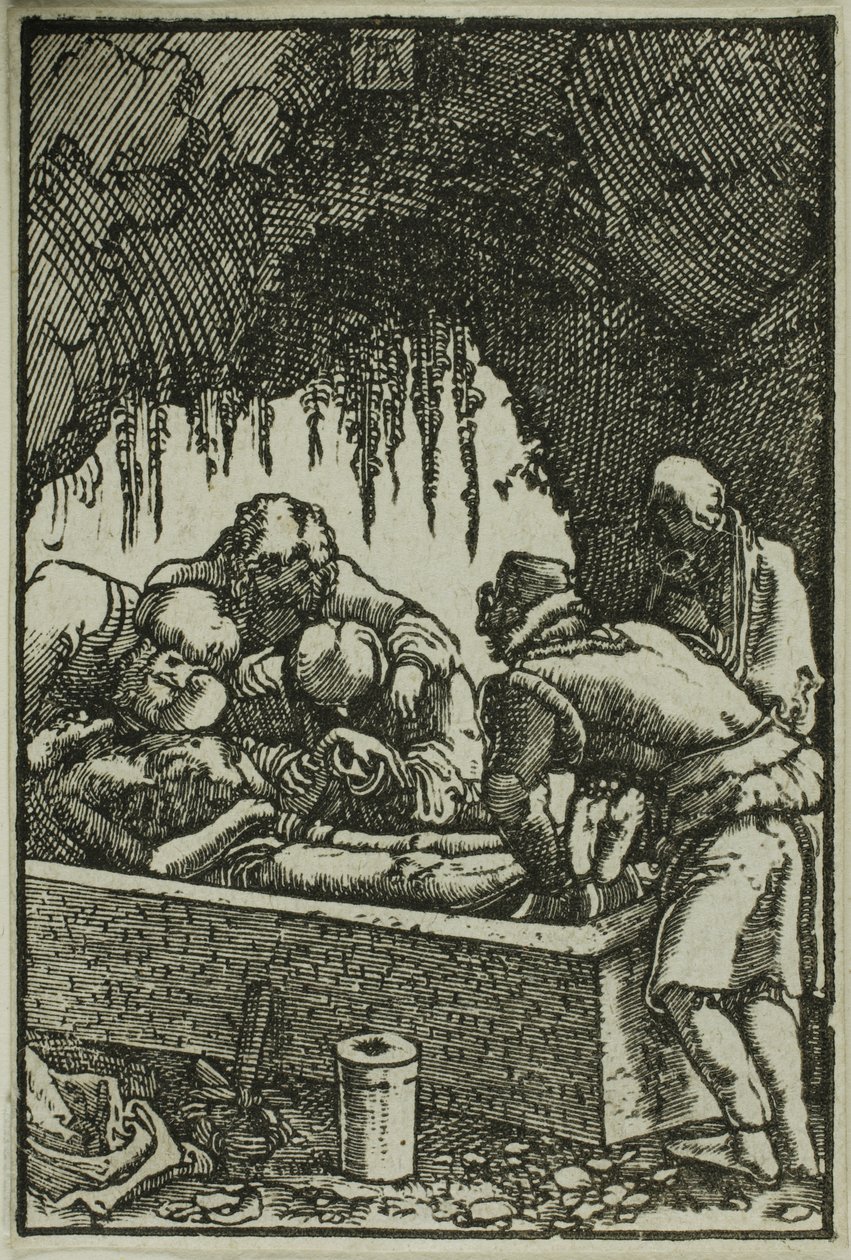Die Grablegung, aus Der Fall und die Erlösung des Menschen von Albrecht Altdorfer